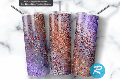 Purple milky way Glitter 20 oz / 30 oz Tumbler PNG Sublimation Regulrcrative 