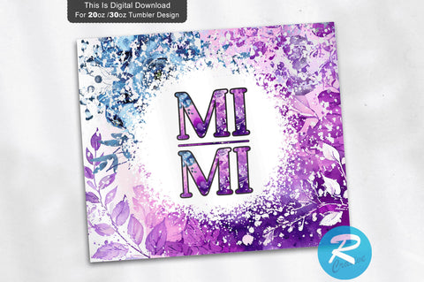 Purple Mimi 20 oz / 30 oz Tumbler PNG Sublimation Regulrcrative 
