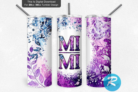 Purple Mimi 20 oz / 30 oz Tumbler PNG Sublimation Regulrcrative 