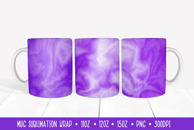 Purple Mug Marble Sublimation Wrap. Abstract Mug Design Sublimation LaBelezoka 