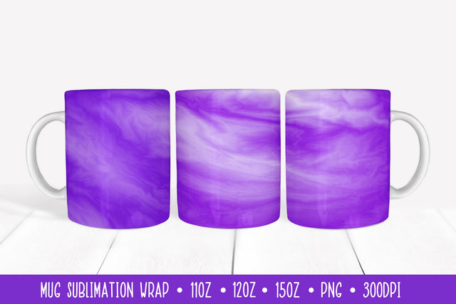Purple Mug Sublimation Design. Marble Texture Mug Wrap Sublimation LaBelezoka 