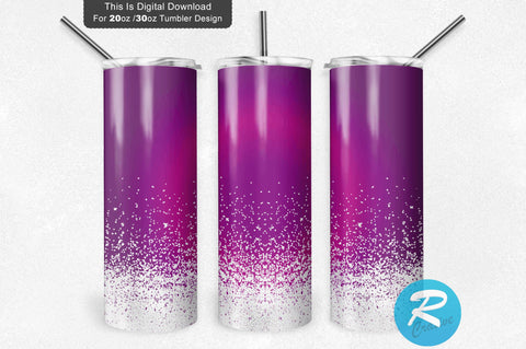 Purple Ombre 20 oz / 30 oz Tumbler PNG Sublimation Regulrcrative 
