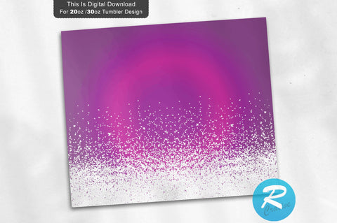 Purple Ombre 20 oz / 30 oz Tumbler PNG Sublimation Regulrcrative 