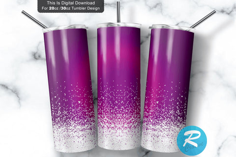 Purple Ombre 20 oz / 30 oz Tumbler PNG Sublimation Regulrcrative 
