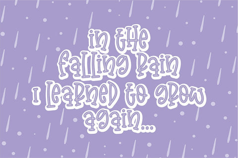 Purple Rain Font Orenari 