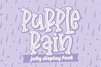 Purple Rain Font Orenari 