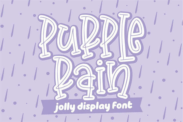 Purple Rain Font Orenari 