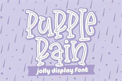 Purple Rain Font Orenari 