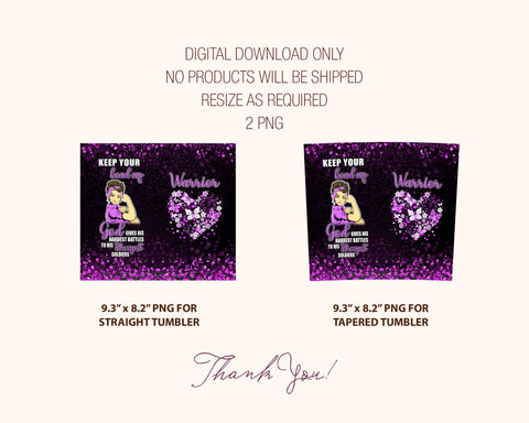Purple Ribbon Tumbler, Pancreatic Cancer Sublimation PNG, Lupus Skinny (20oz) Tumbler Template, Addiction Recovery Sublimation Design Sublimation TrendingDesign 