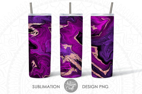 Purple rose gold marble, Tumbler sublimation Design SVG Artisan Craft SVG 