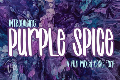 Purple Spice Font Font V. Anderson Designs 
