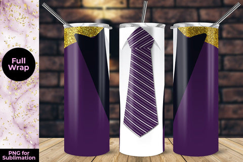 Purple Suit 20oz Skinny Tumbler Wrap Template Sublimation Sublimatiz Designs 