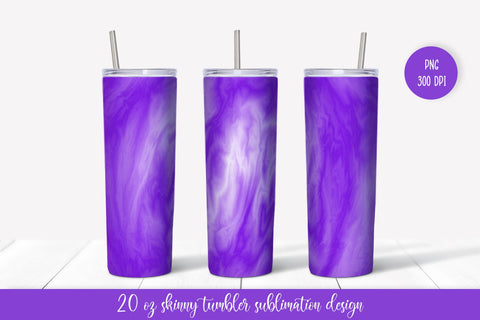 Marble Tumbler Sublimation Wrap. Black Purple Tumbler Design - So