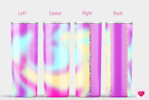 Purple Unicorn 20 Oz Skinny Tumbler Sublimation. Tapered And Straight Wrap Sublimation Kseniia designer 