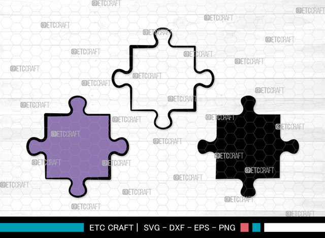 Puzzle Clipart SVG, Puzzle Piece Svg, Jigsaw Puzzle Svg, Puzzle Svg, Autism Svg, Puzzle Pattern Svg, Puzzle Svg Bundle SVG ETC Craft 