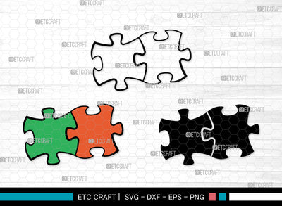 Puzzle Clipart SVG, Puzzle Piece Svg, Jigsaw Puzzle Svg, Puzzle Svg, Autism Svg, Puzzle Pattern Svg, Puzzle Svg Bundle SVG ETC Craft 