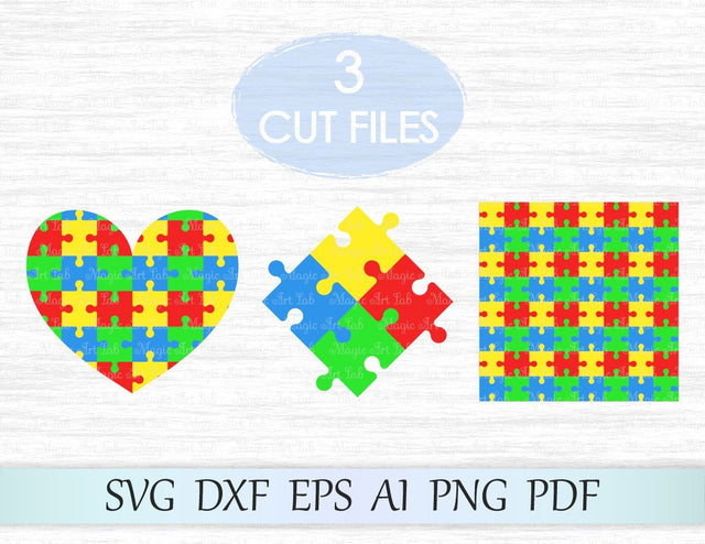 Puzzle cut files SVG MagicArtLab 