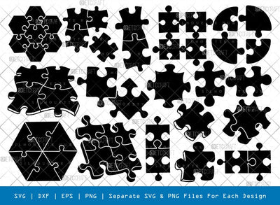 Puzzle Silhouette, Puzzle SVG, Puzzle Piece Svg, Jigsaw Puzzle Svg, Puzzle Pattern Svg, Puzzle Bundle, SB00868 SVG ETC Craft 