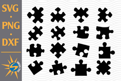 Puzzle Silhouette SVG, PNG, DXF Digital Files Include SVG SVGStoreShop 