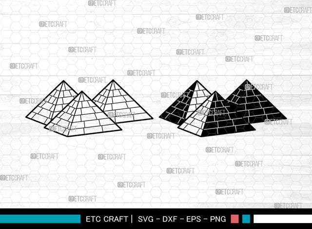 Pyramid SVG, Egypt svg, Egyptian Svg, Landmark Svg, Pyramid Svg SVG ETC Craft 