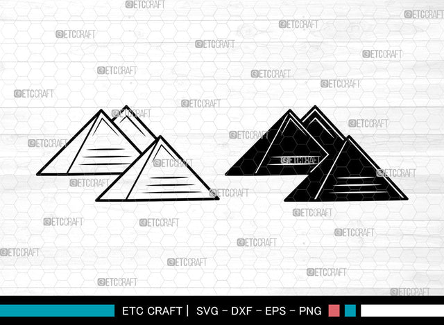 Pyramid SVG, Egypt svg, Egyptian Svg, Landmark Svg, Pyramid Svg SVG ETC Craft 