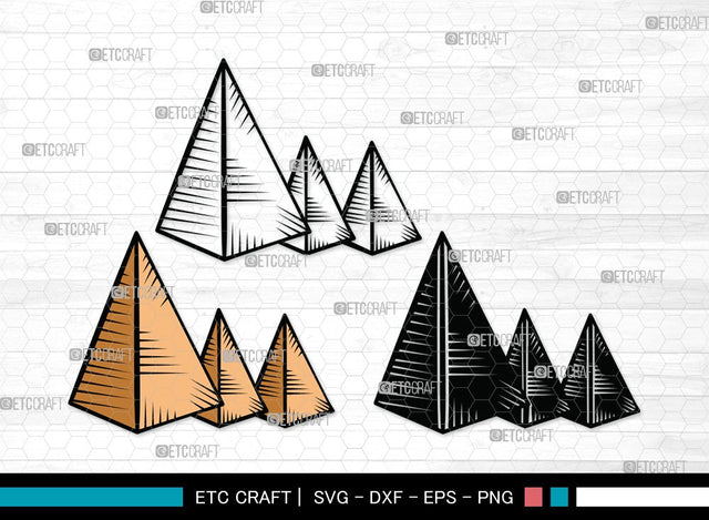 Pyramid SVG | Egypt Svg | Landmark Svg | Egeptian Svg | Pyramid Clipart SVG ETC Craft 
