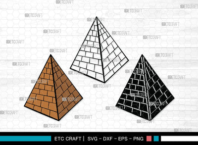 Pyramid SVG | Egypt Svg | Landmark Svg | Egeptian Svg | Pyramid Clipart SVG ETC Craft 