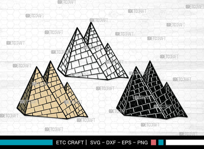 Pyramid SVG | Egypt Svg | Landmark Svg | Egeptian Svg | Pyramid Clipart SVG ETC Craft 