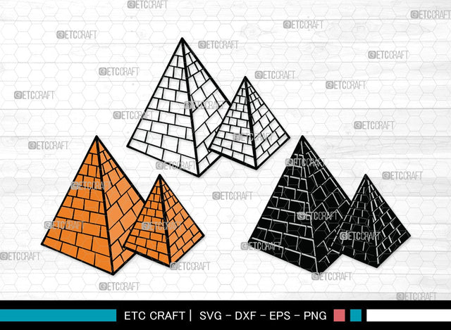Pyramid SVG | Egypt Svg | Landmark Svg | Egeptian Svg | Pyramid Clipart SVG ETC Craft 