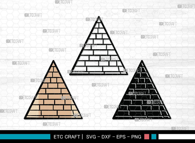 Pyramid SVG | Egypt Svg | Landmark Svg | Egeptian Svg | Pyramid Clipart SVG ETC Craft 