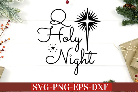 Q holy night SVG SVG DESIGNISTIC 