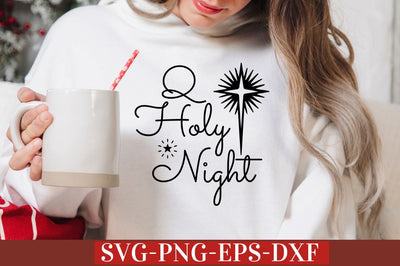 Q holy night SVG SVG DESIGNISTIC 