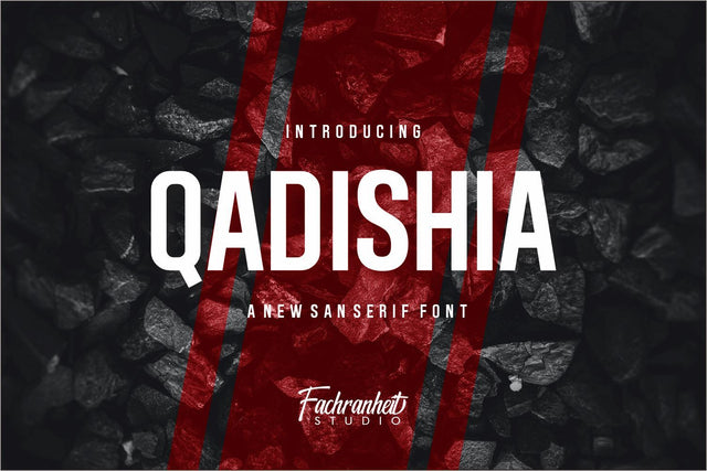 QADISHIA Font Fachranheit Studio