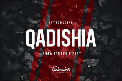 QADISHIA Font Fachranheit Studio