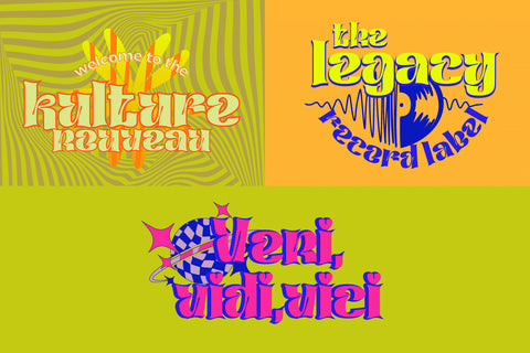 Qafidut | Groovy Retro Font Font twinletter 