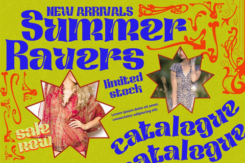 Qafidut | Groovy Retro Font Font twinletter 