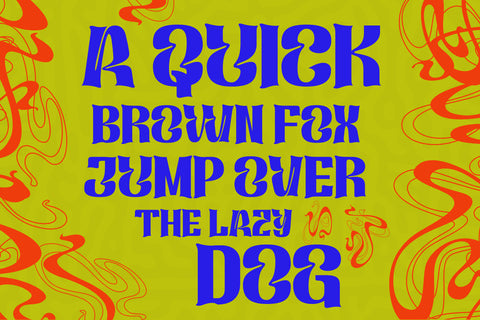 Qafidut | Groovy Retro Font Font twinletter 