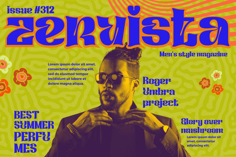 Qafidut | Groovy Retro Font Font twinletter 