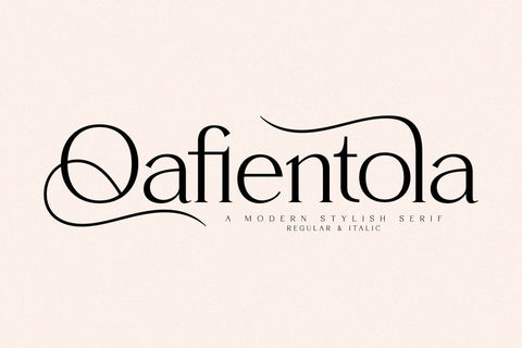 Qafientola Typeface Font Storytype Studio 