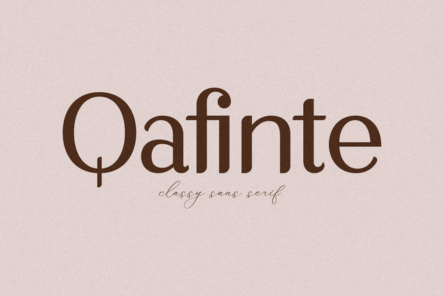 Qafinte Typeface Font Storytype Studio 