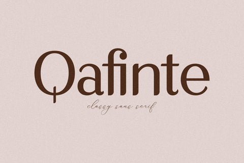 Qafinte Typeface Font Storytype Studio 