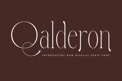 Qalderon Typeface Font Storytype Studio 