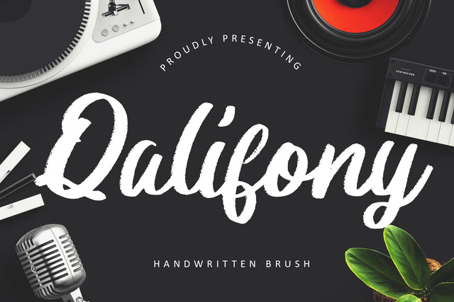Qalifony Handwritten Brush Font Creatype Studio 