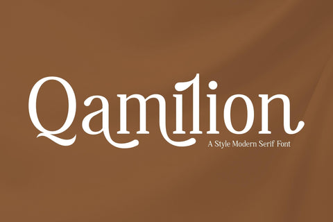 Qamilion Typeface Font Storytype Studio 