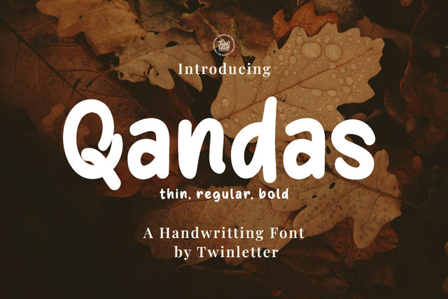Qandas Font twinletter 