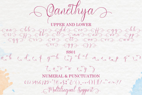 Qanethya Font Prasetya Letter 