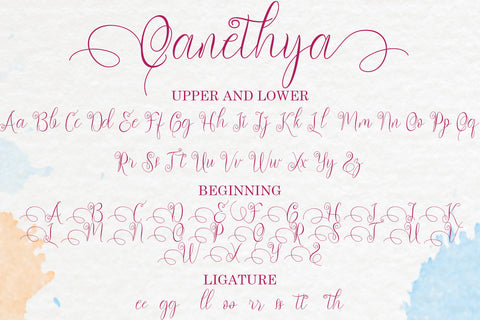 Qanethya Font Prasetya Letter 