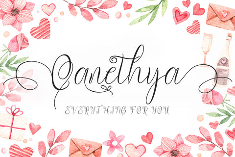 Qanethya Font Prasetya Letter 