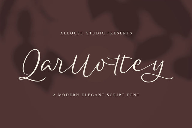 Qarllottey Font Allouse.Studio 