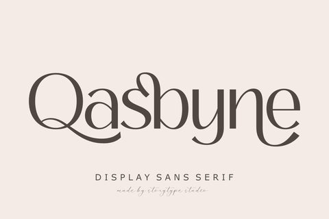 Qasbyne Typeface Font Storytype Studio 